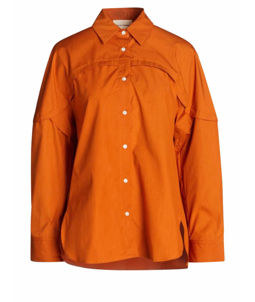 LOULOU STUDIO Оранжевая хлопковая рубашка, фото 1