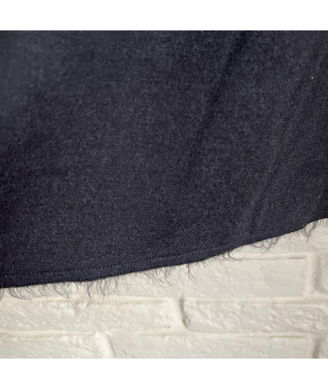 FENDI Черная шерстяная юбка мини, фото 3