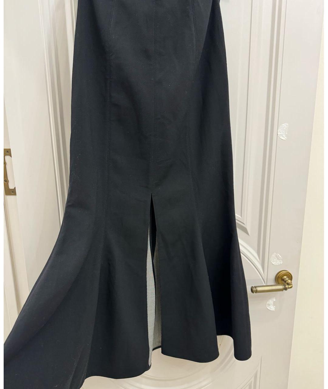 STELLA MCCARTNEY Черная шерстяная юбка макси, фото 2