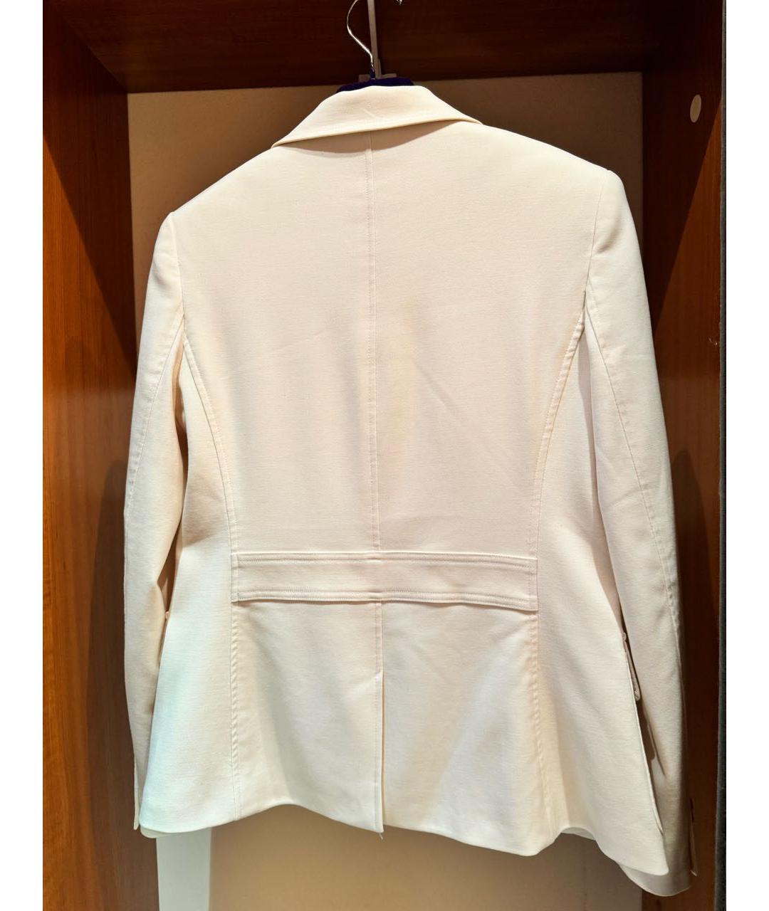 RALPH LAUREN Бежевый шерстяной жакет/пиджак, фото 2