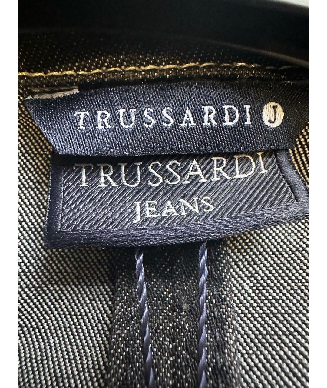 TRUSSARDI JEANS Черный хлопковый жакет/пиджак, фото 5