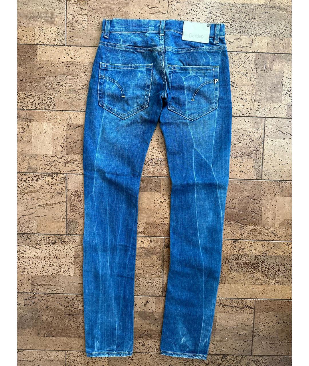 DONDUP Синие хлопковые прямые джинсы, фото 2