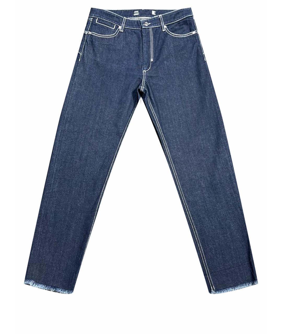SPORT MAX CODE Темно-синие хлопковые прямые джинсы, фото 9