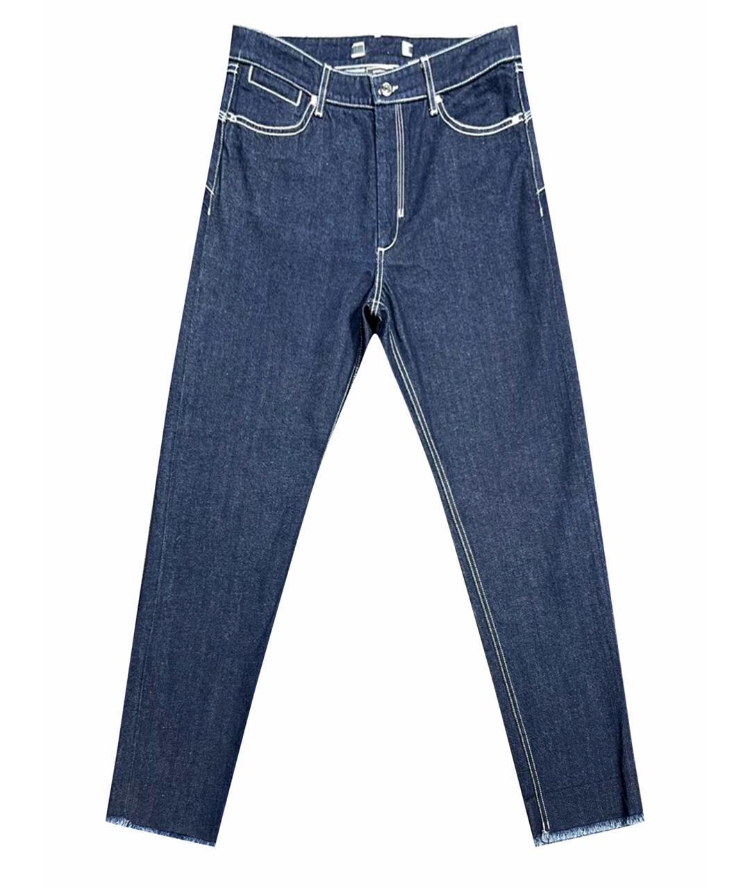 SPORT MAX CODE Темно-синие хлопковые прямые джинсы, фото 1