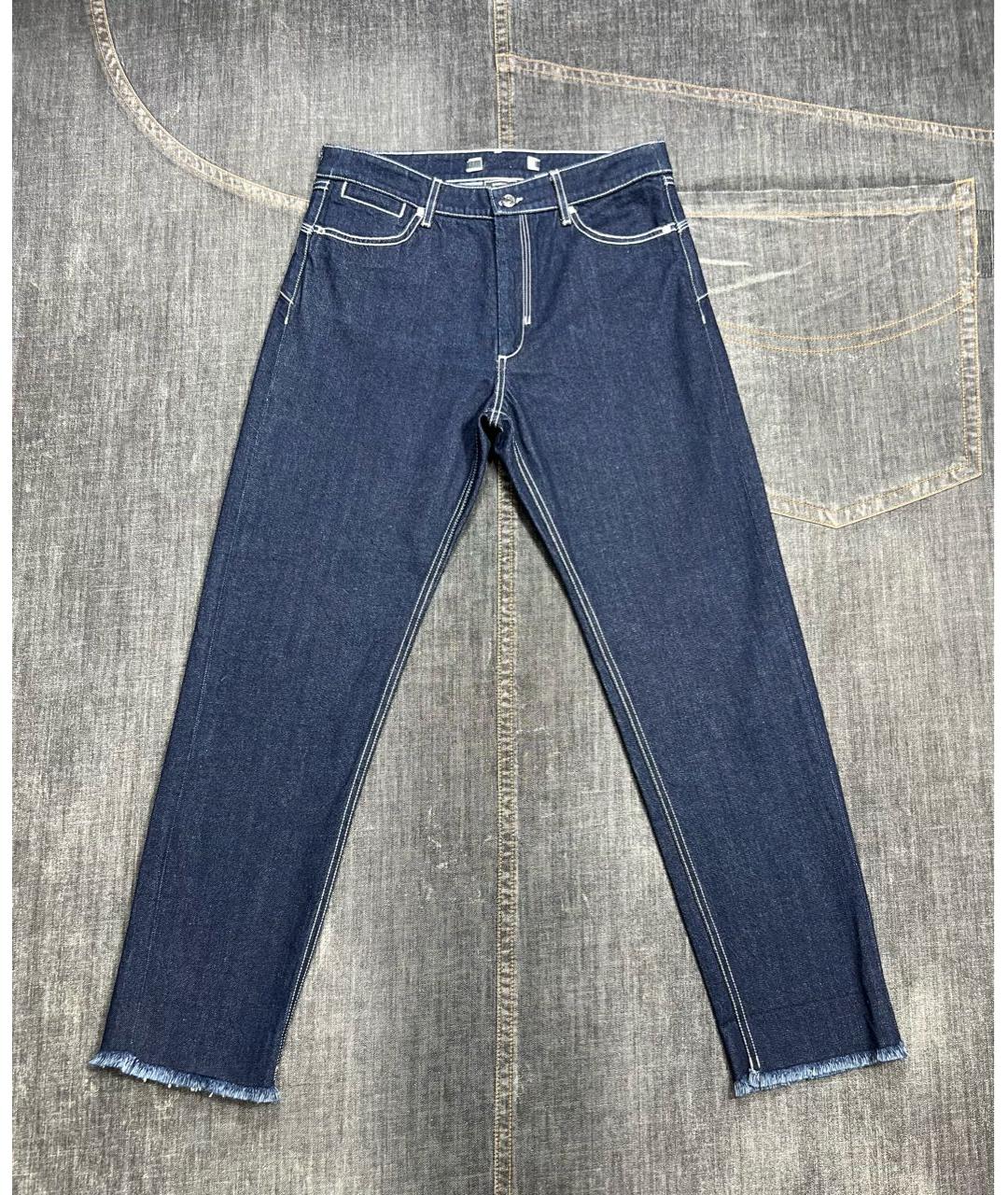 SPORT MAX CODE Темно-синие хлопковые прямые джинсы, фото 2