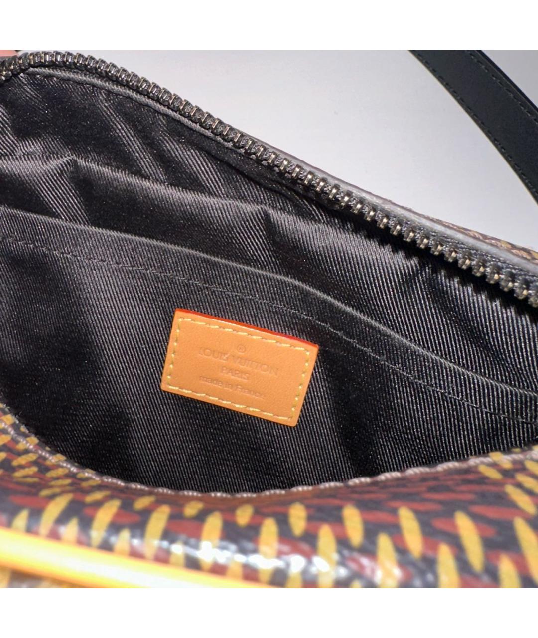 LOUIS VUITTON PRE-OWNED Коричневая сумка через плечо из искусственной кожи, фото 5