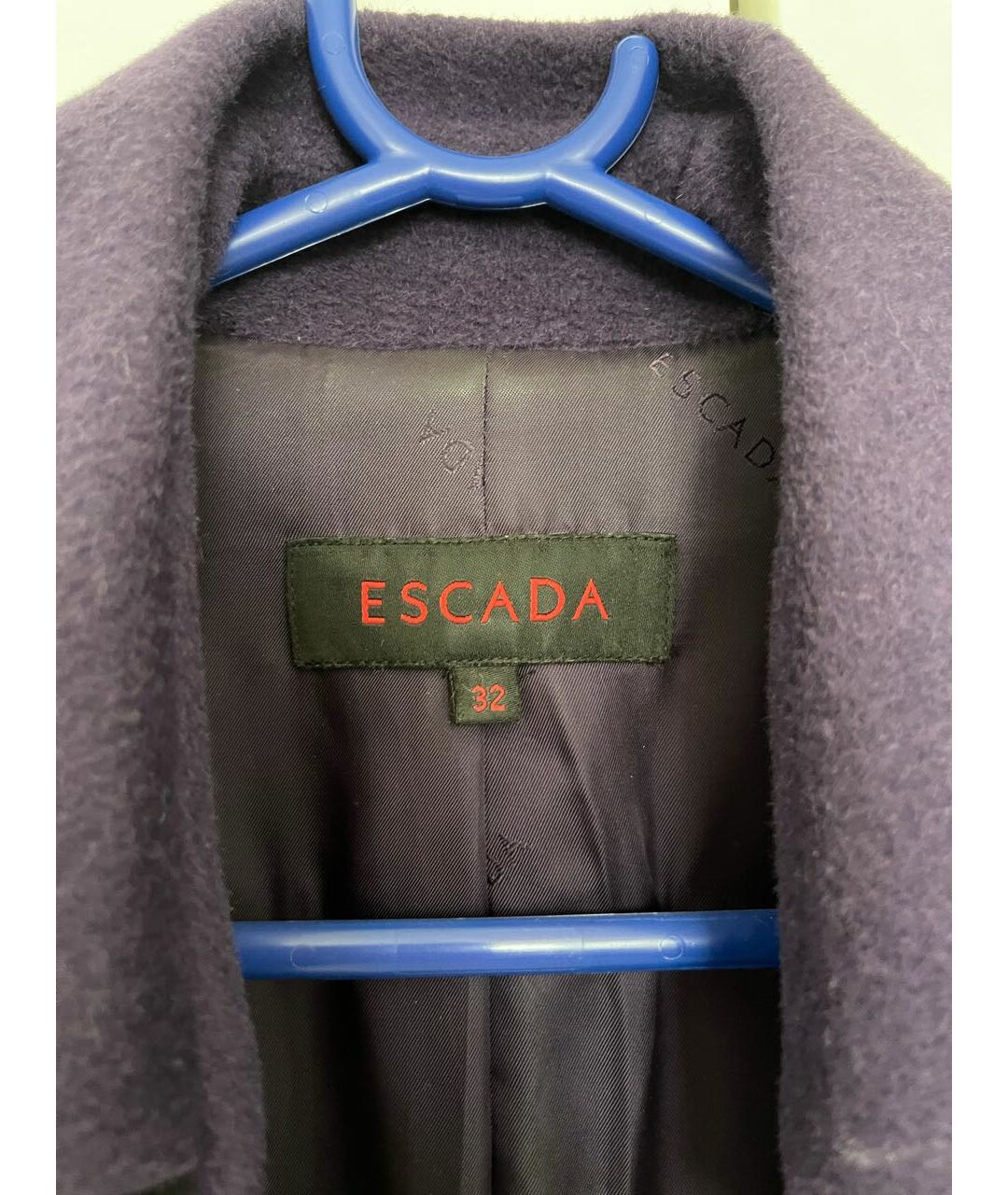 ESCADA Фиолетовое шерстяное пальто, фото 4