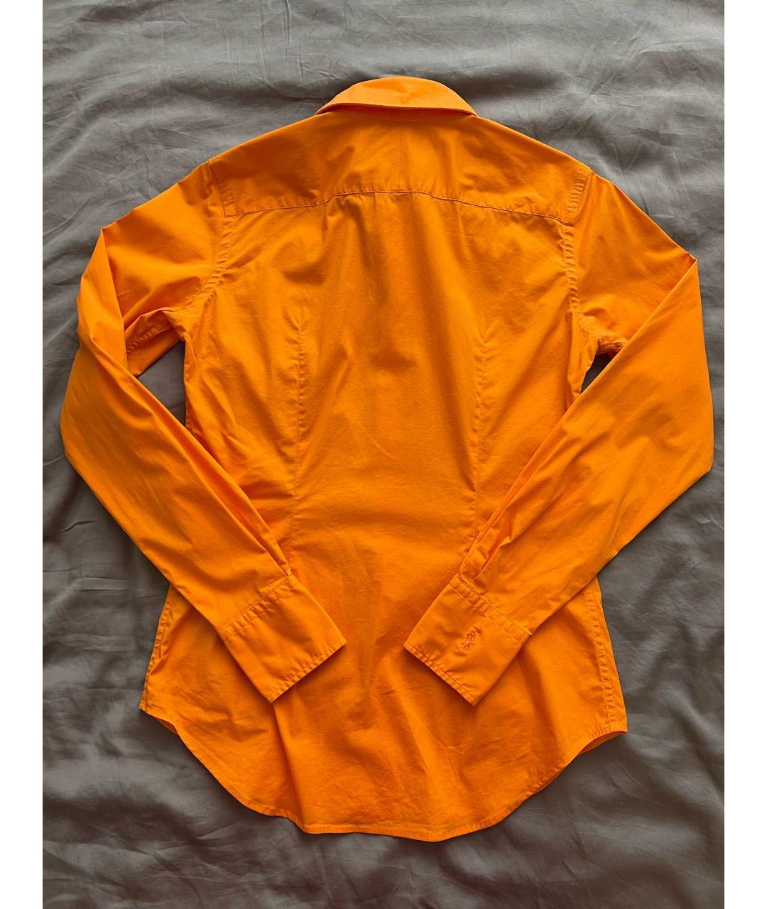 RALPH LAUREN Оранжевая хлопковая рубашка, фото 2