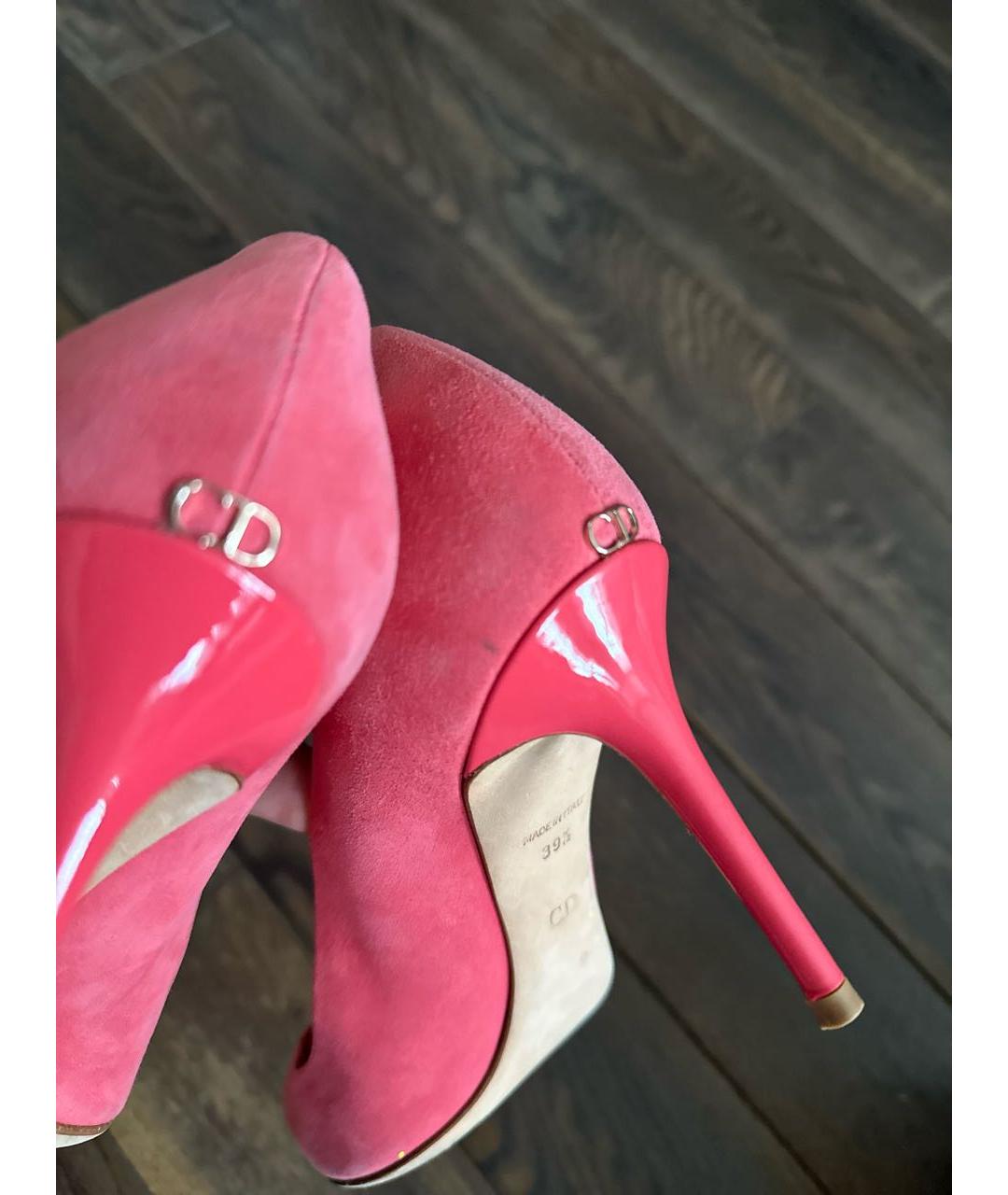 CHRISTIAN DIOR PRE-OWNED Розовые замшевые туфли, фото 8