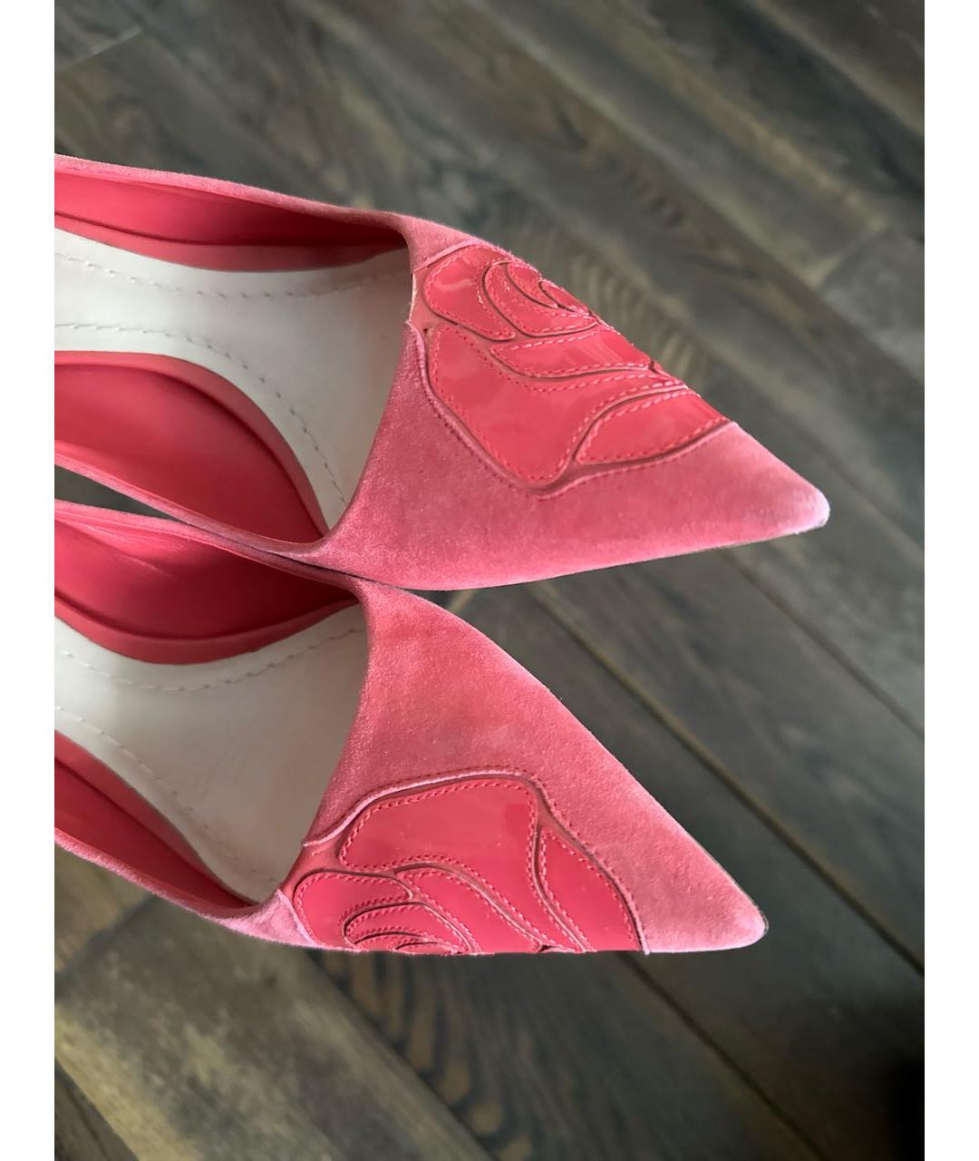CHRISTIAN DIOR PRE-OWNED Розовые замшевые туфли, фото 7