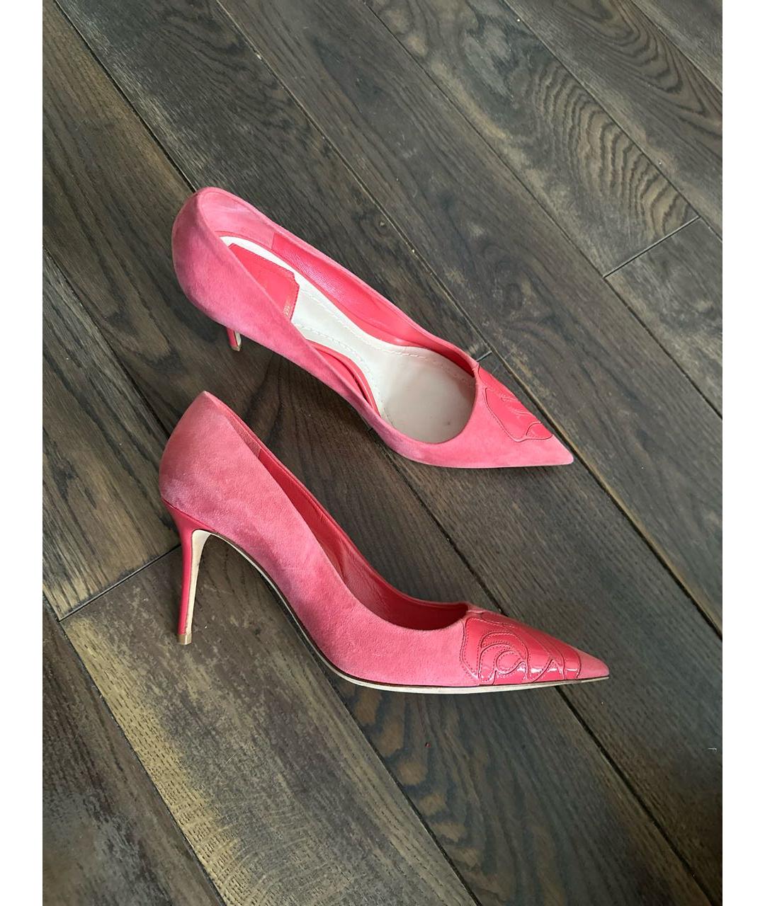 CHRISTIAN DIOR PRE-OWNED Розовые замшевые туфли, фото 6