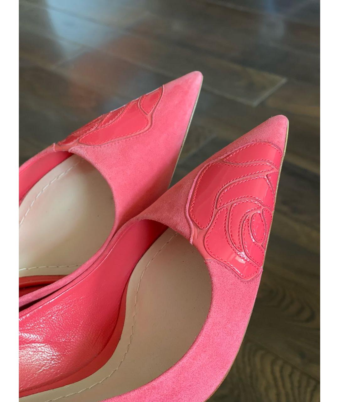 CHRISTIAN DIOR PRE-OWNED Розовые замшевые туфли, фото 5