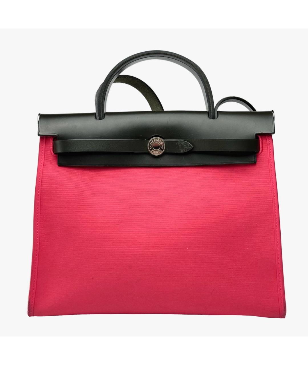 HERMES PRE-OWNED Розовая кожаная сумка с короткими ручками, фото 9