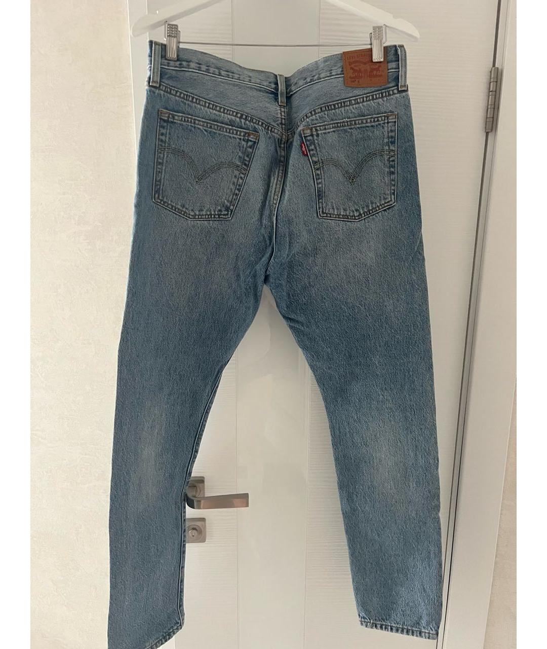 LEVI'S Голубые хлопковые джинсы скинни, фото 2