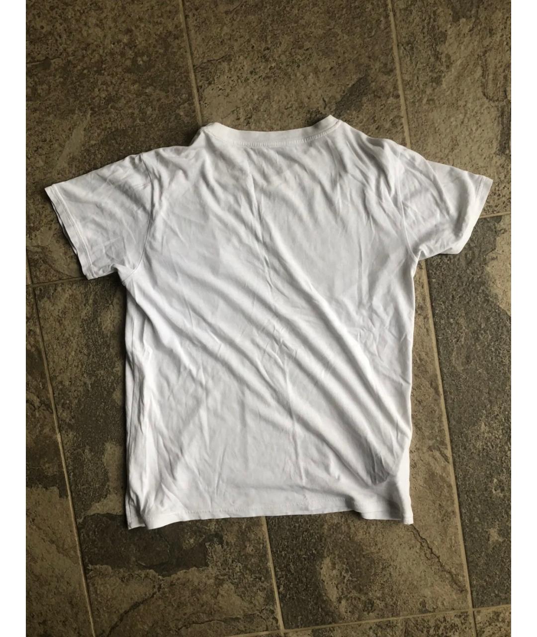 MIU MIU Белая хлопковая футболка, фото 2