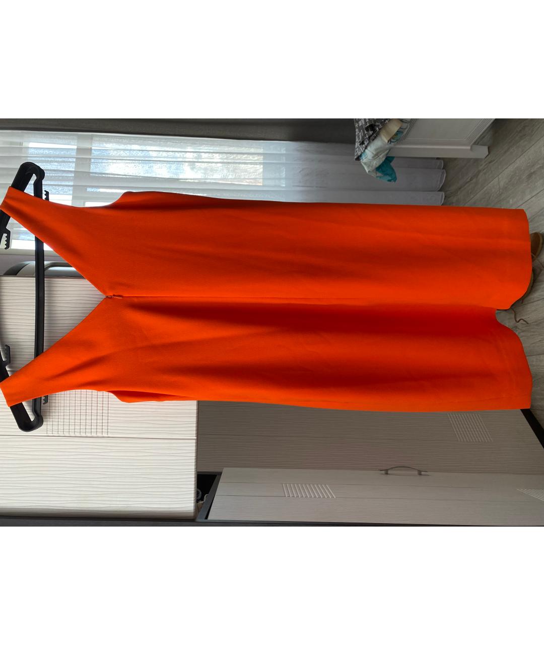 RALPH LAUREN Коралловое вискозное повседневное платье, фото 2