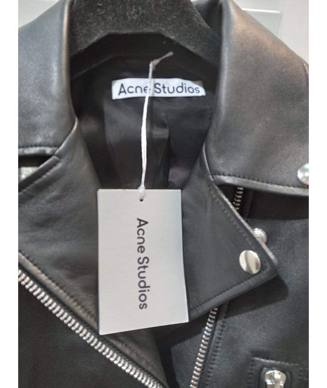 ACNE STUDIOS Черная кожаная куртка, фото 3
