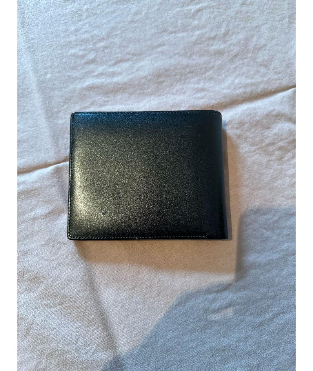 MONTBLANC Черный кожаный кошелек, фото 2
