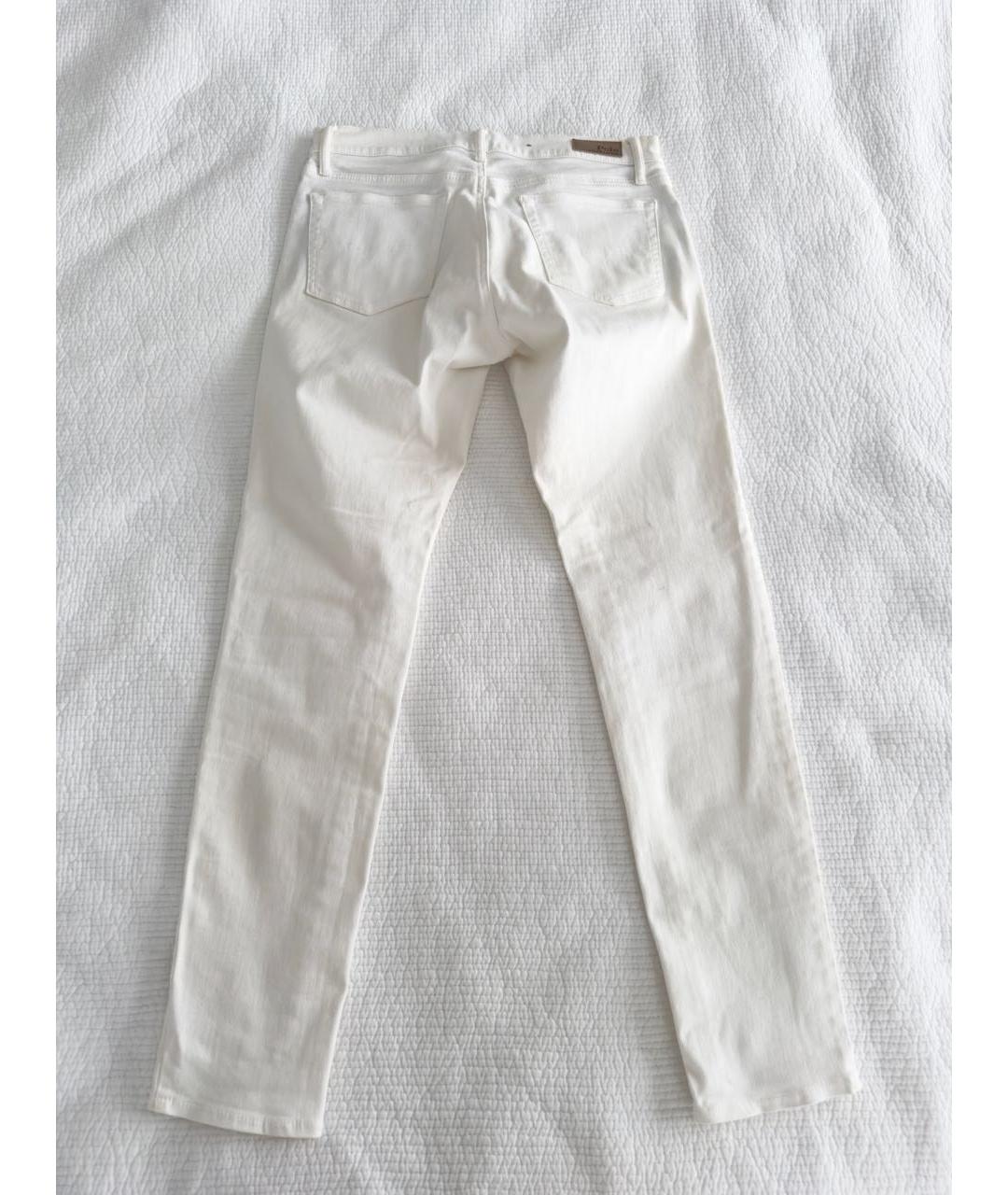 POLO RALPH LAUREN Белые хлопко-эластановые джинсы слим, фото 2