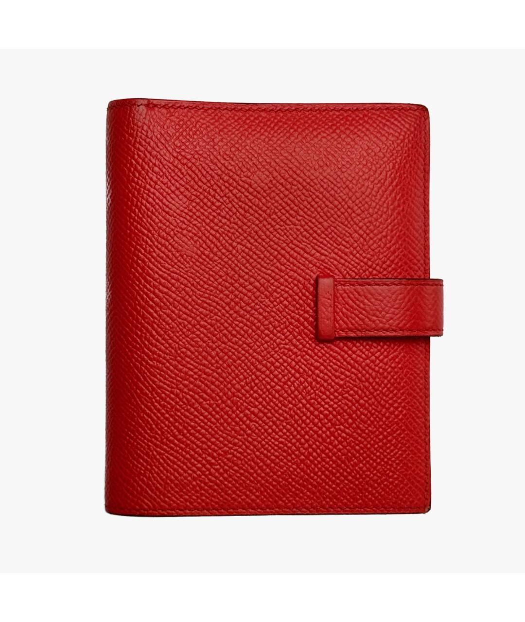 HERMES PRE-OWNED Красный кожаный кошелек, фото 2