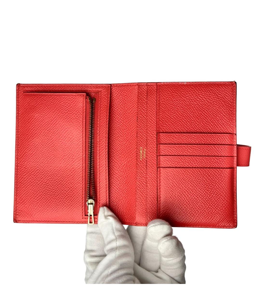 HERMES PRE-OWNED Красный кожаный кошелек, фото 6