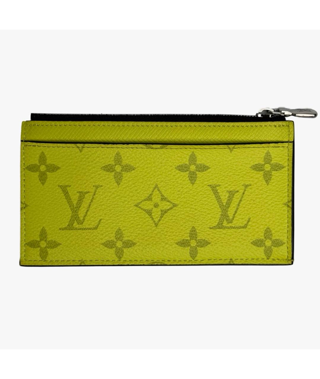 LOUIS VUITTON PRE-OWNED Желтый кардхолдер, фото 2