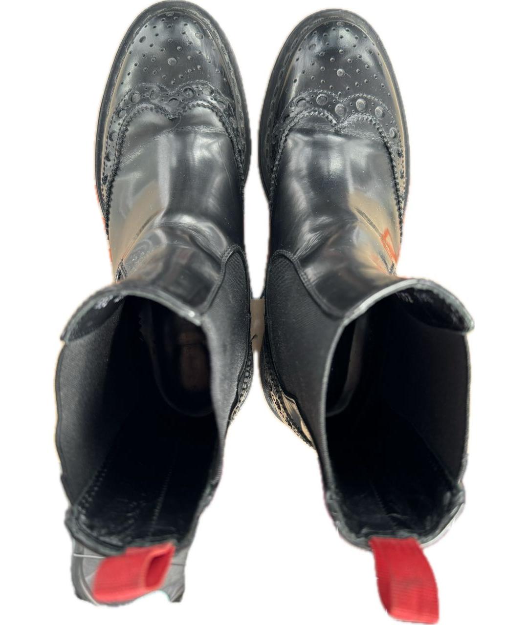 BARRACUDA Черные кожаные ботинки, фото 3