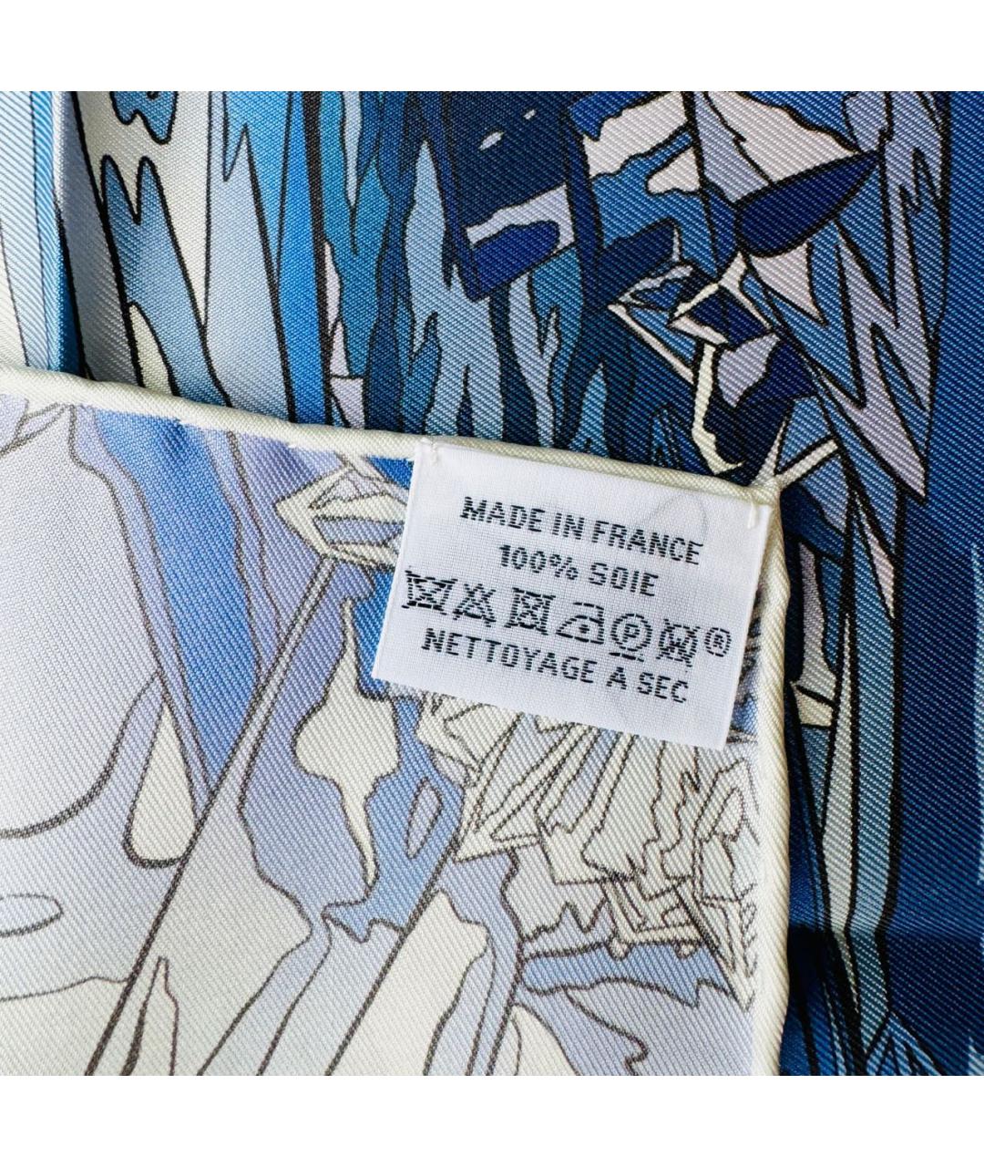 HERMES PRE-OWNED Синий шелковый платок, фото 7