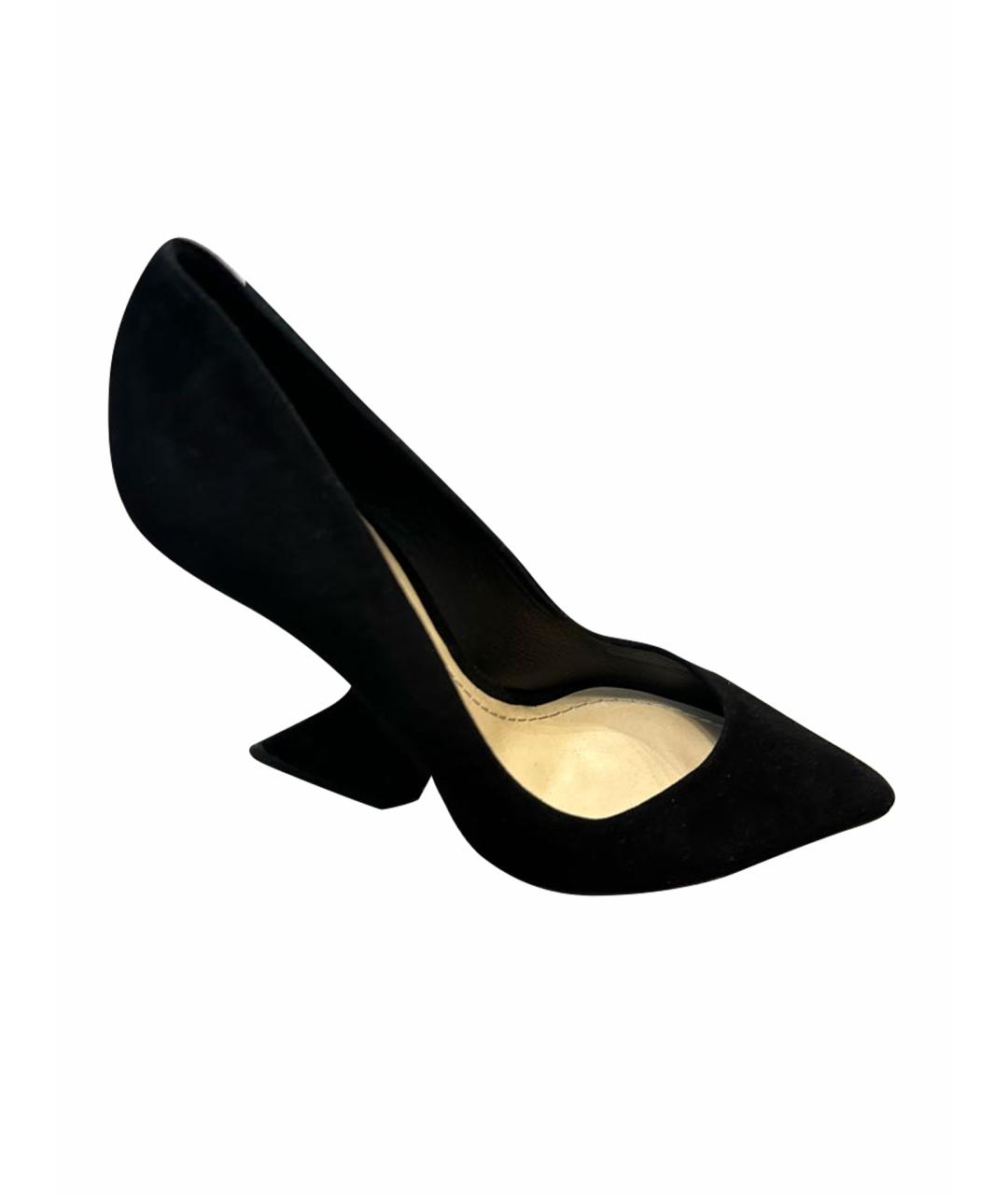 CHRISTIAN DIOR Черные замшевые туфли, фото 6