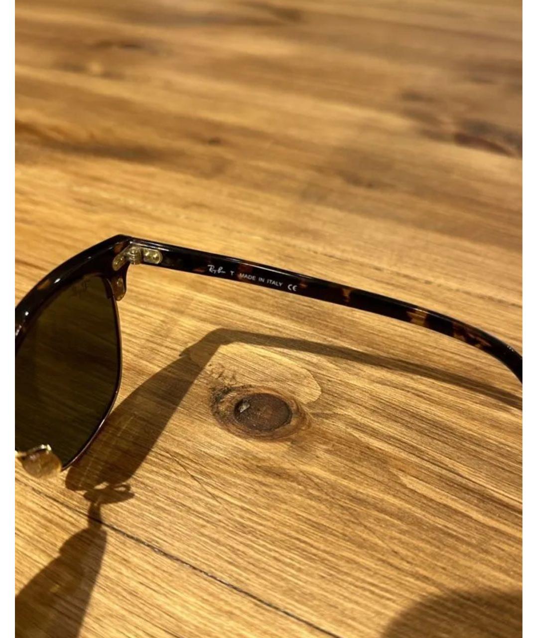 RAY BAN Голубые пластиковые солнцезащитные очки, фото 3
