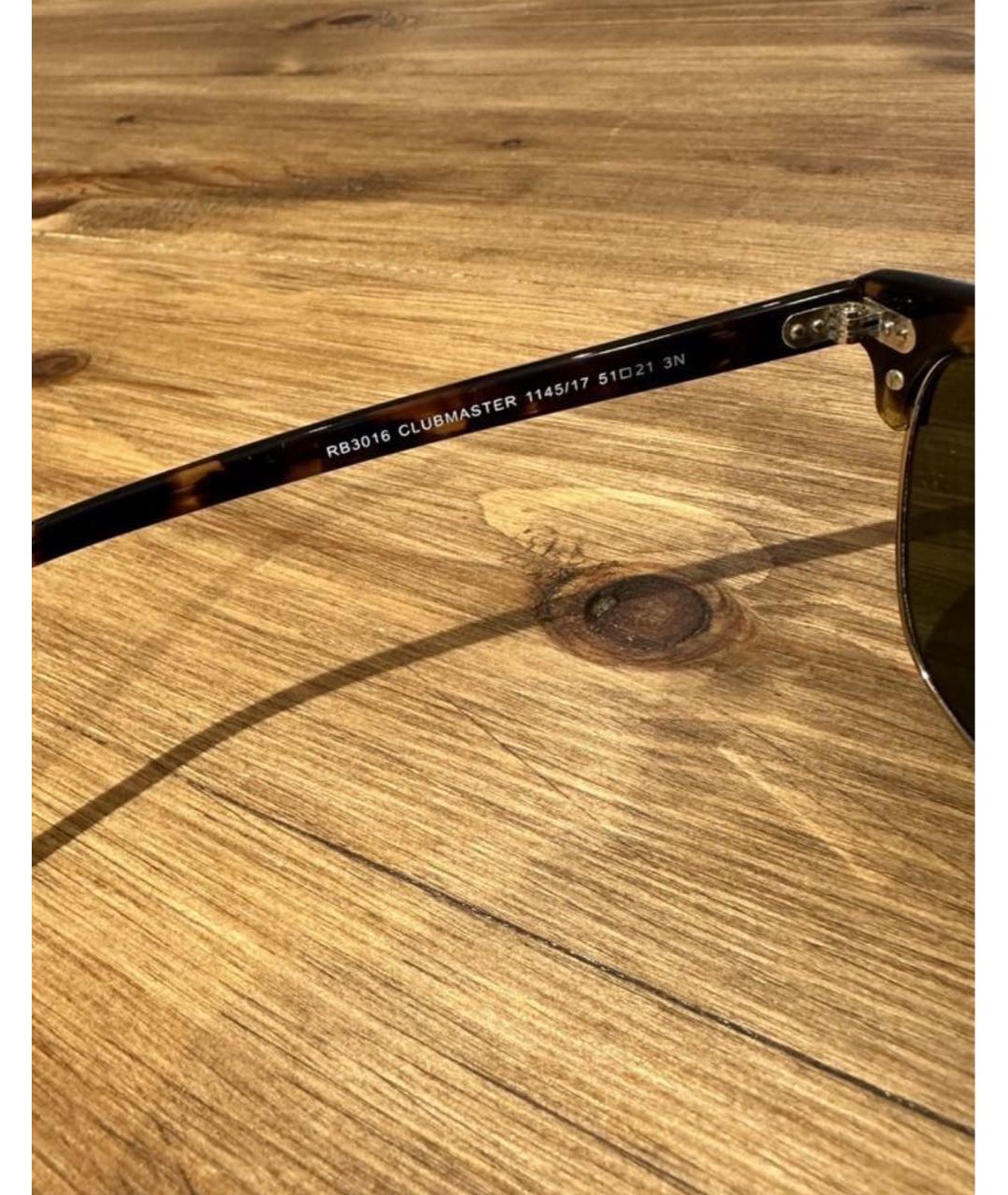 RAY BAN Голубые пластиковые солнцезащитные очки, фото 2