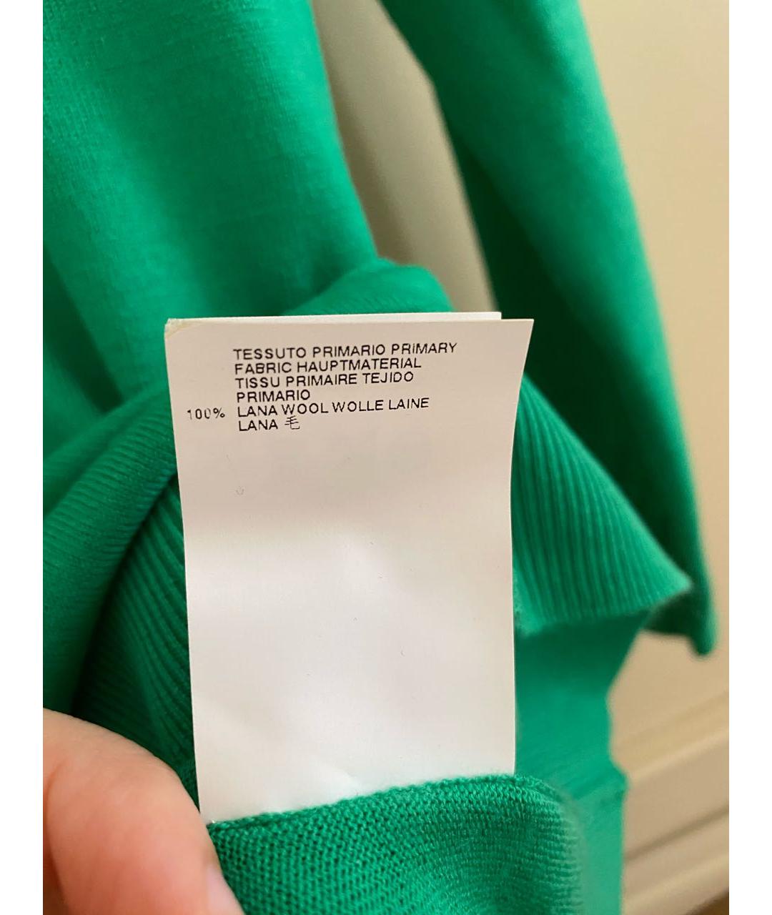 DSQUARED2 Зеленый шерстяной джемпер / свитер, фото 5