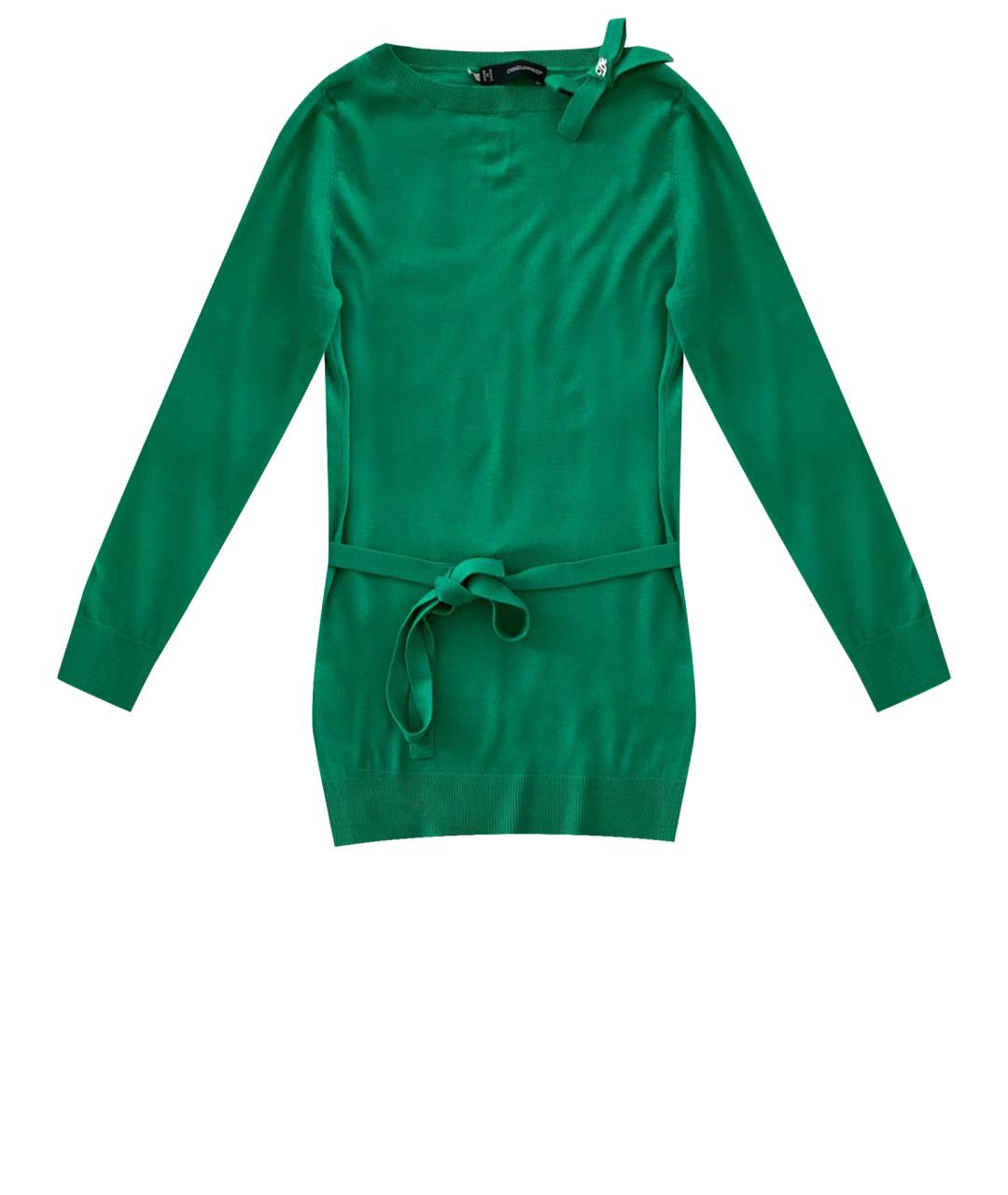 DSQUARED2 Зеленый шерстяной джемпер / свитер, фото 1