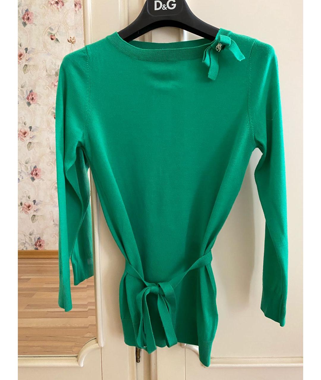 DSQUARED2 Зеленый шерстяной джемпер / свитер, фото 2