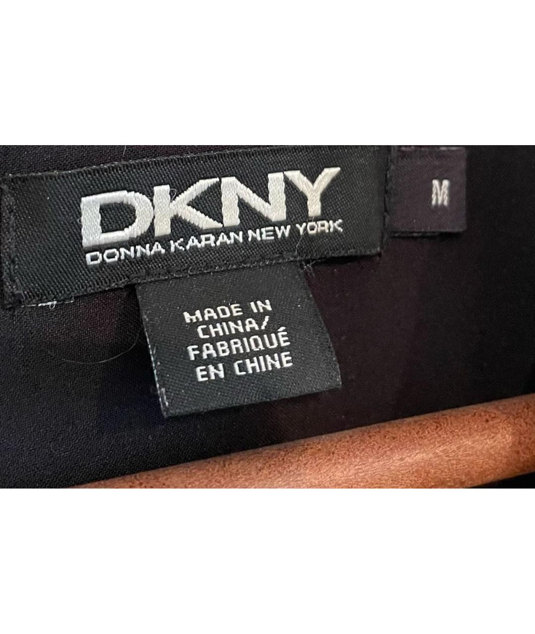 DKNY Черное полиамидовое повседневное платье, фото 3