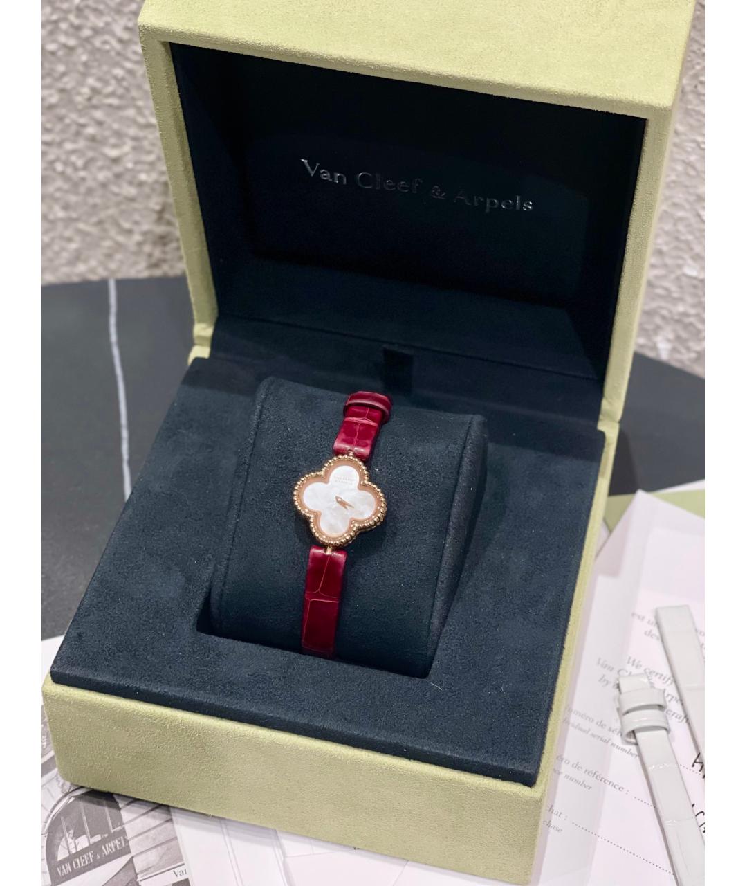 VAN CLEEF & ARPELS Красные часы из розового золота, фото 5