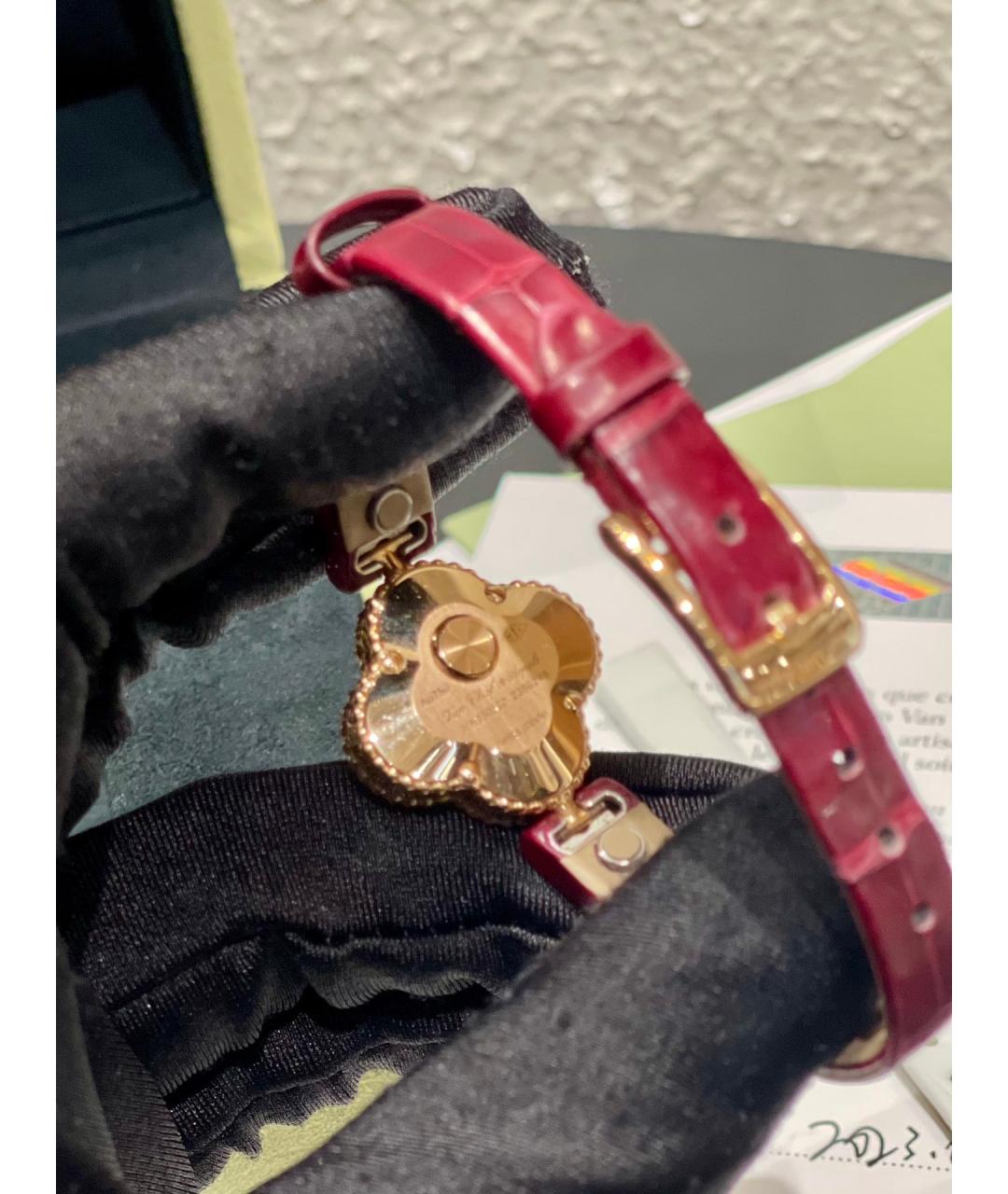 VAN CLEEF & ARPELS Красные часы из розового золота, фото 8