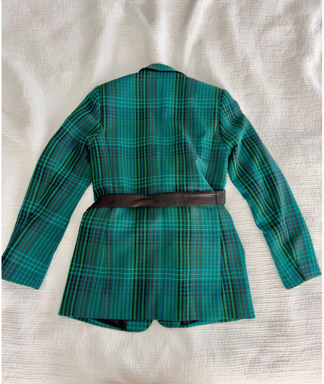 SANDRO Зеленый шерстяной жакет/пиджак, фото 2