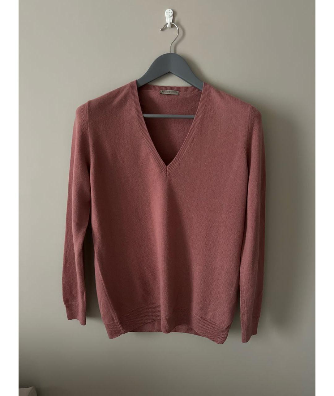 BOTTEGA VENETA Розовый кашемировый джемпер / свитер, фото 5