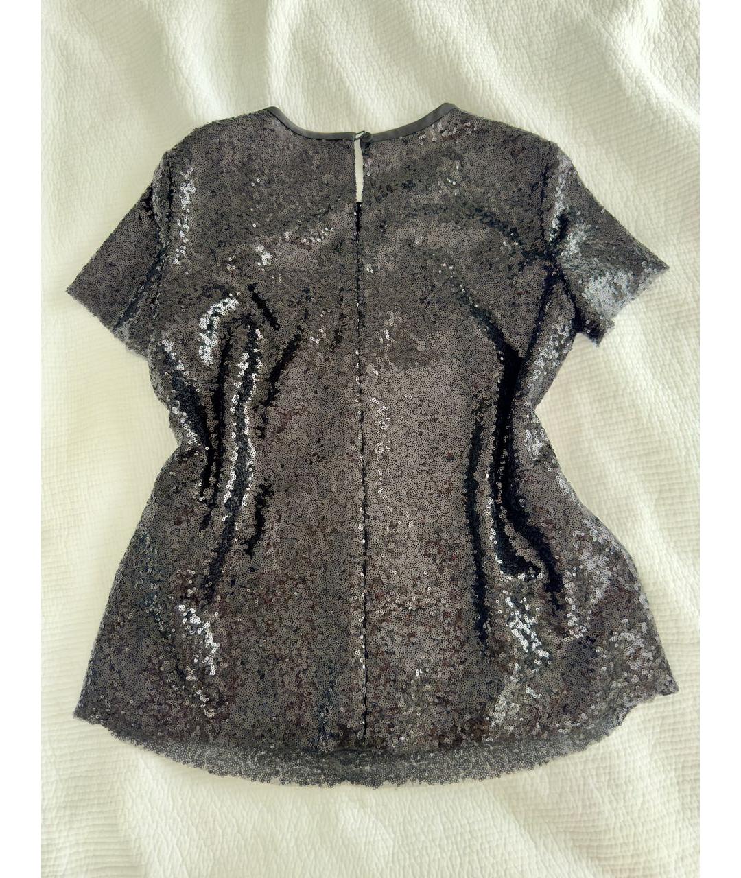 EMPORIO ARMANI Черная вискозная блузы, фото 2