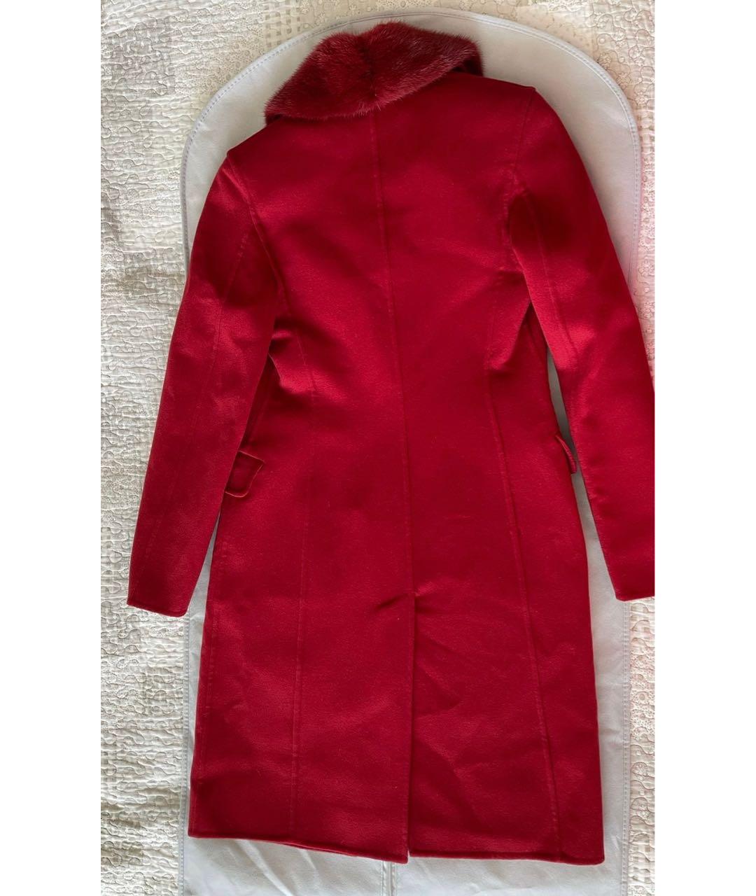 MANZONI 24 Бордовое кашемировое пальто, фото 2
