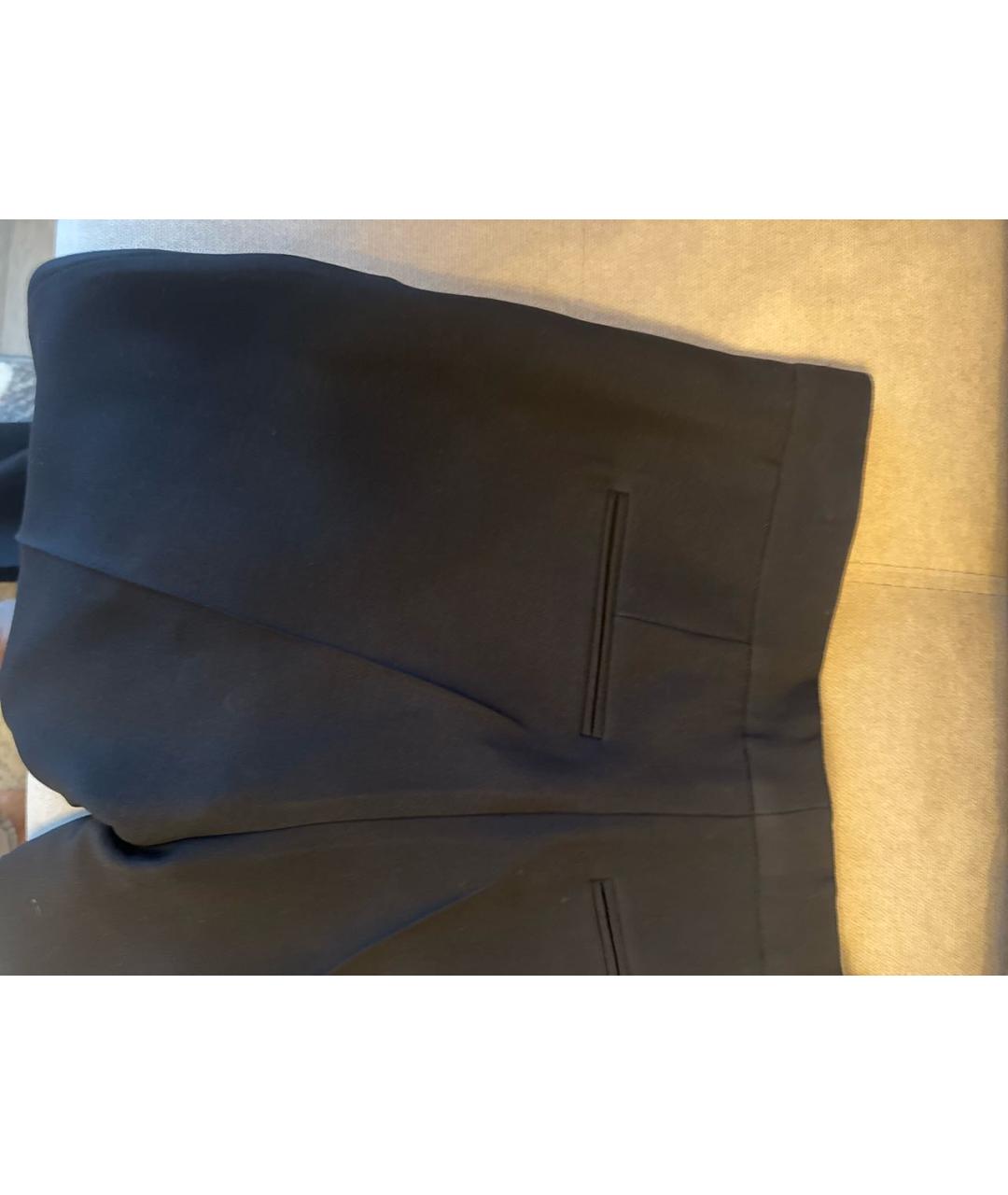 CHRISTIAN DIOR PRE-OWNED Черные шелковые брюки узкие, фото 4