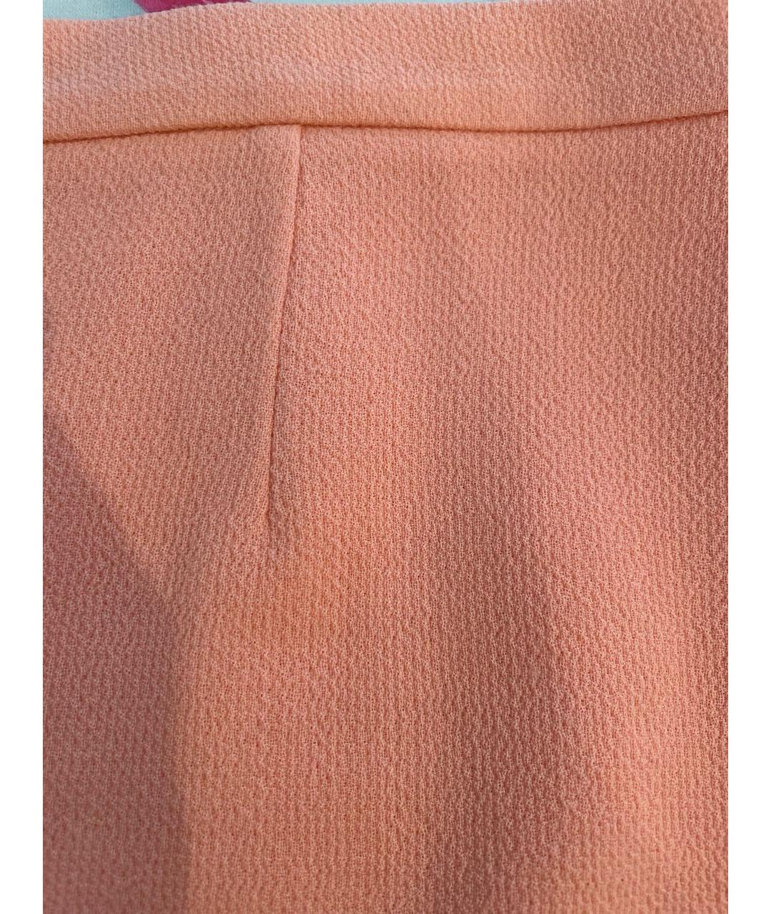 BOUTIQUE MOSCHINO Коралловая шерстяная юбка миди, фото 4
