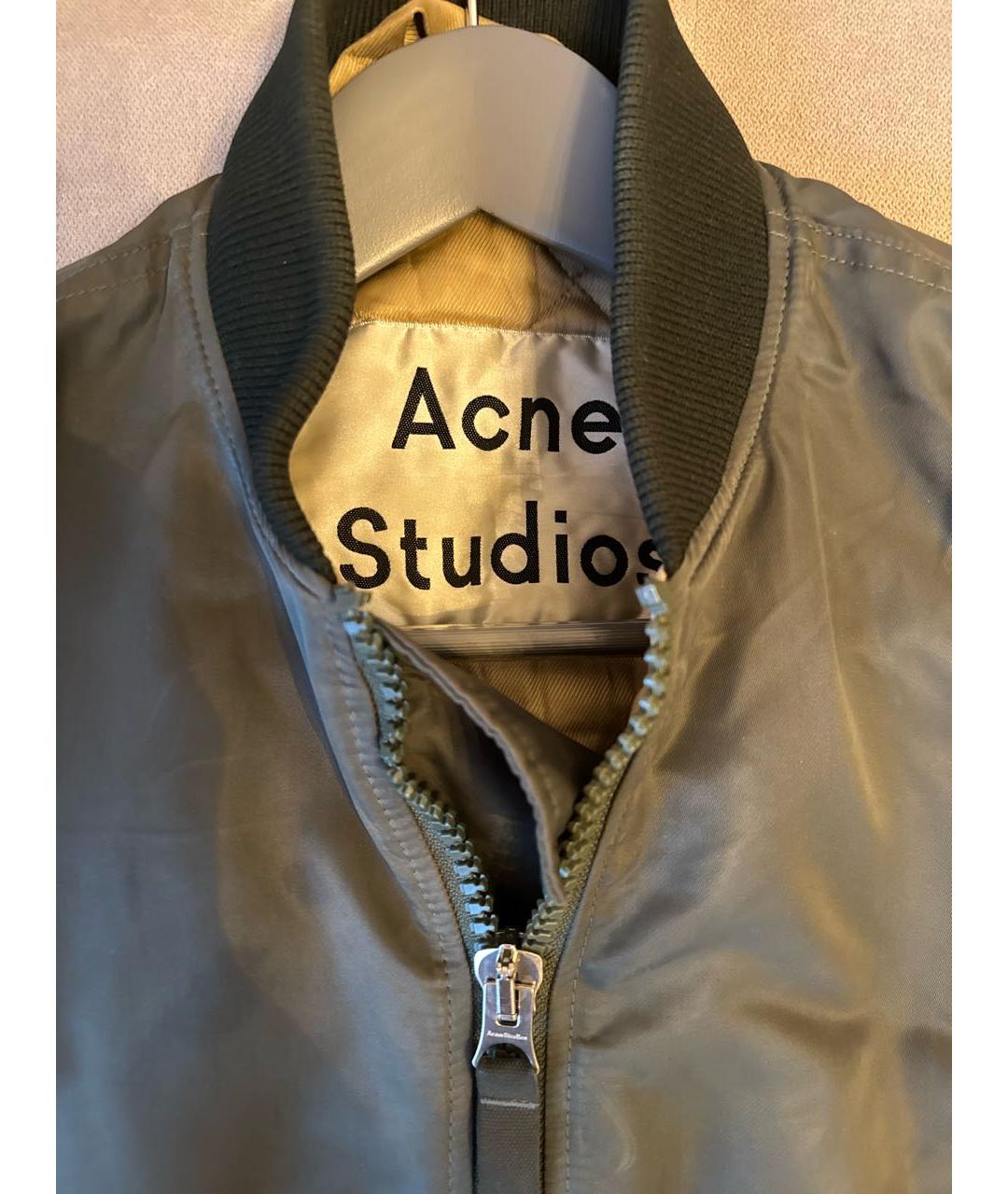 ACNE STUDIOS Зеленая вискозная куртка, фото 3