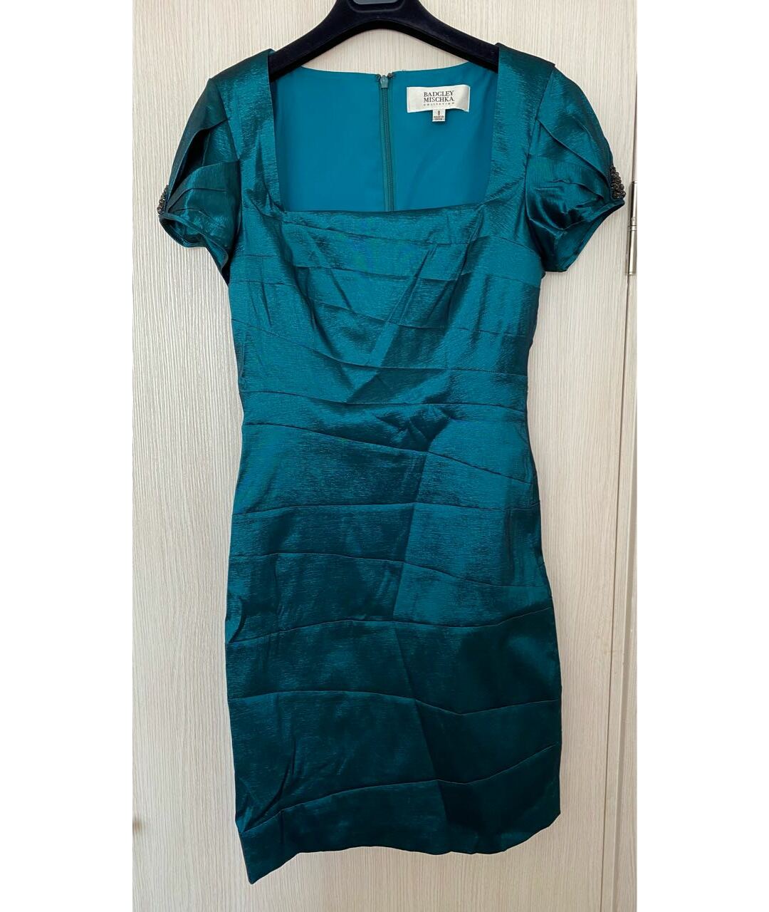 BADGLEY MISCHKA Зеленые полиэстеровое вечернее платье, фото 4