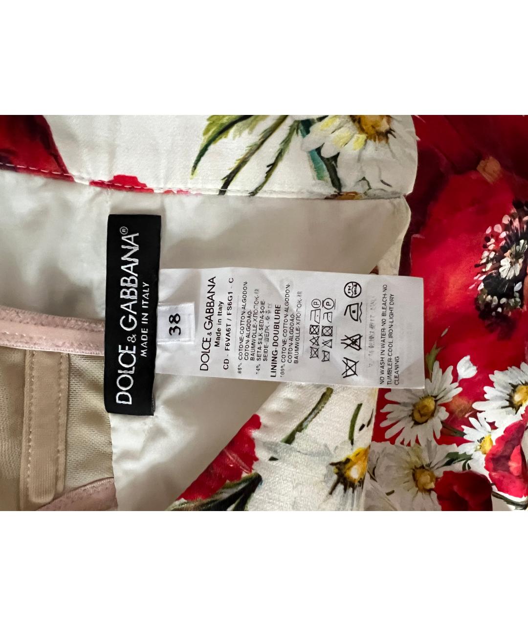 DOLCE&GABBANA Мульти шелковое вечернее платье, фото 3