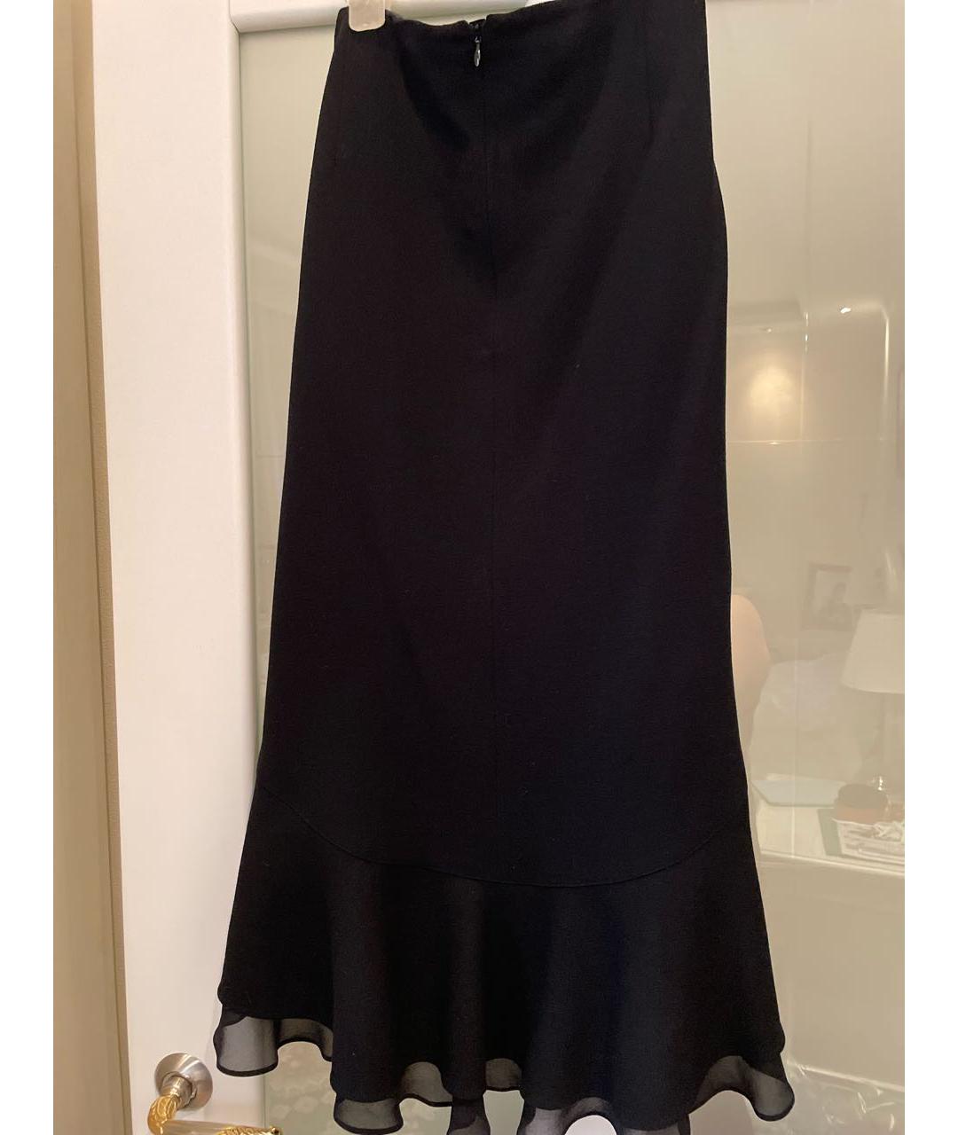 ESCADA Черная шерстяная юбка макси, фото 2