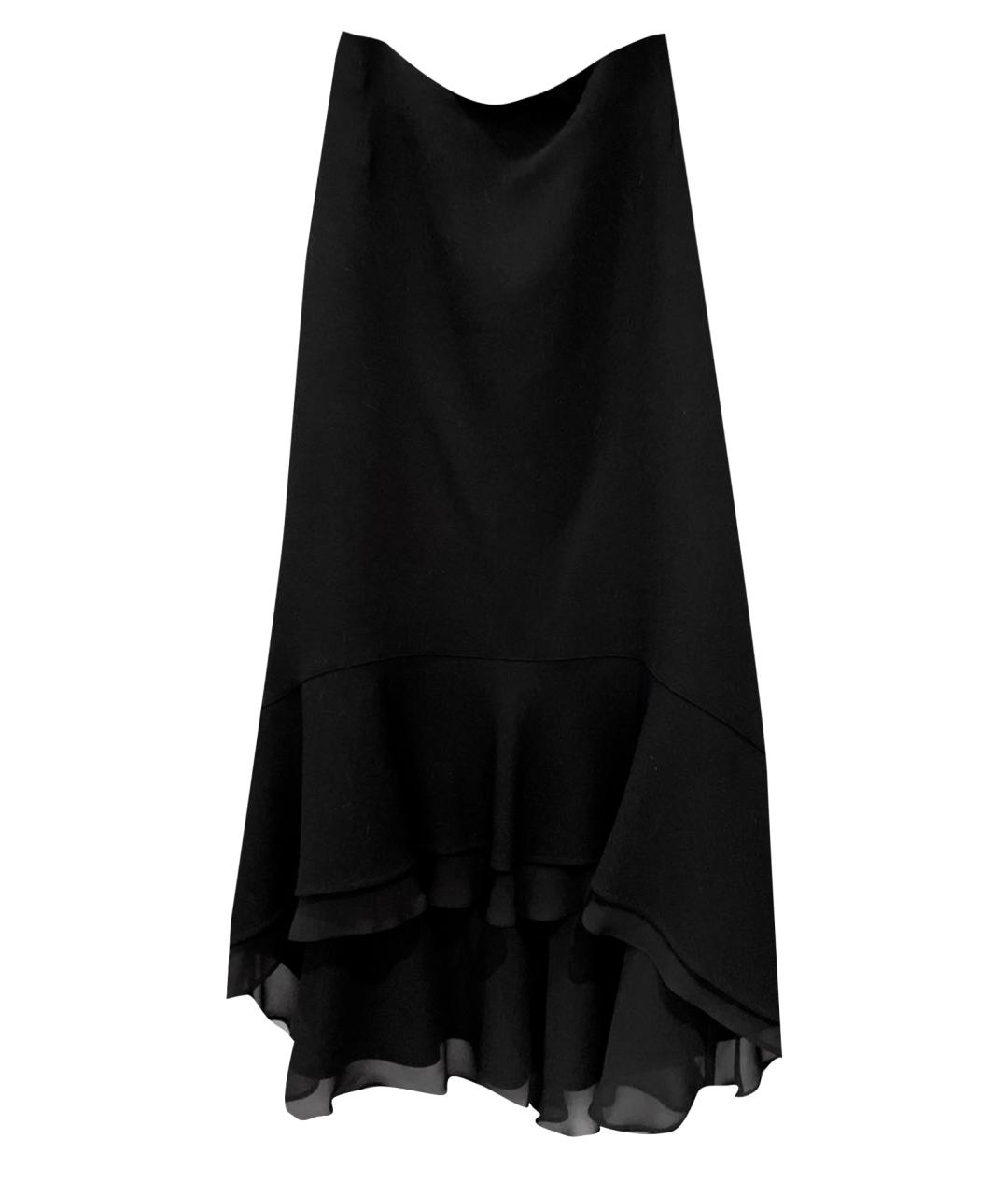 ESCADA Черная шерстяная юбка макси, фото 1