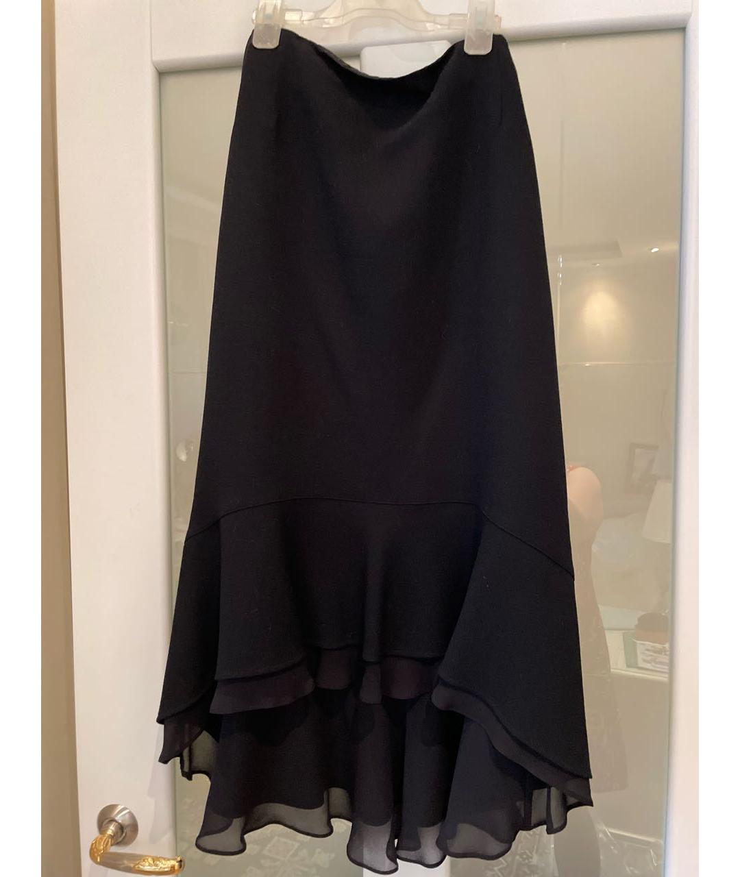 ESCADA Черная шерстяная юбка макси, фото 6