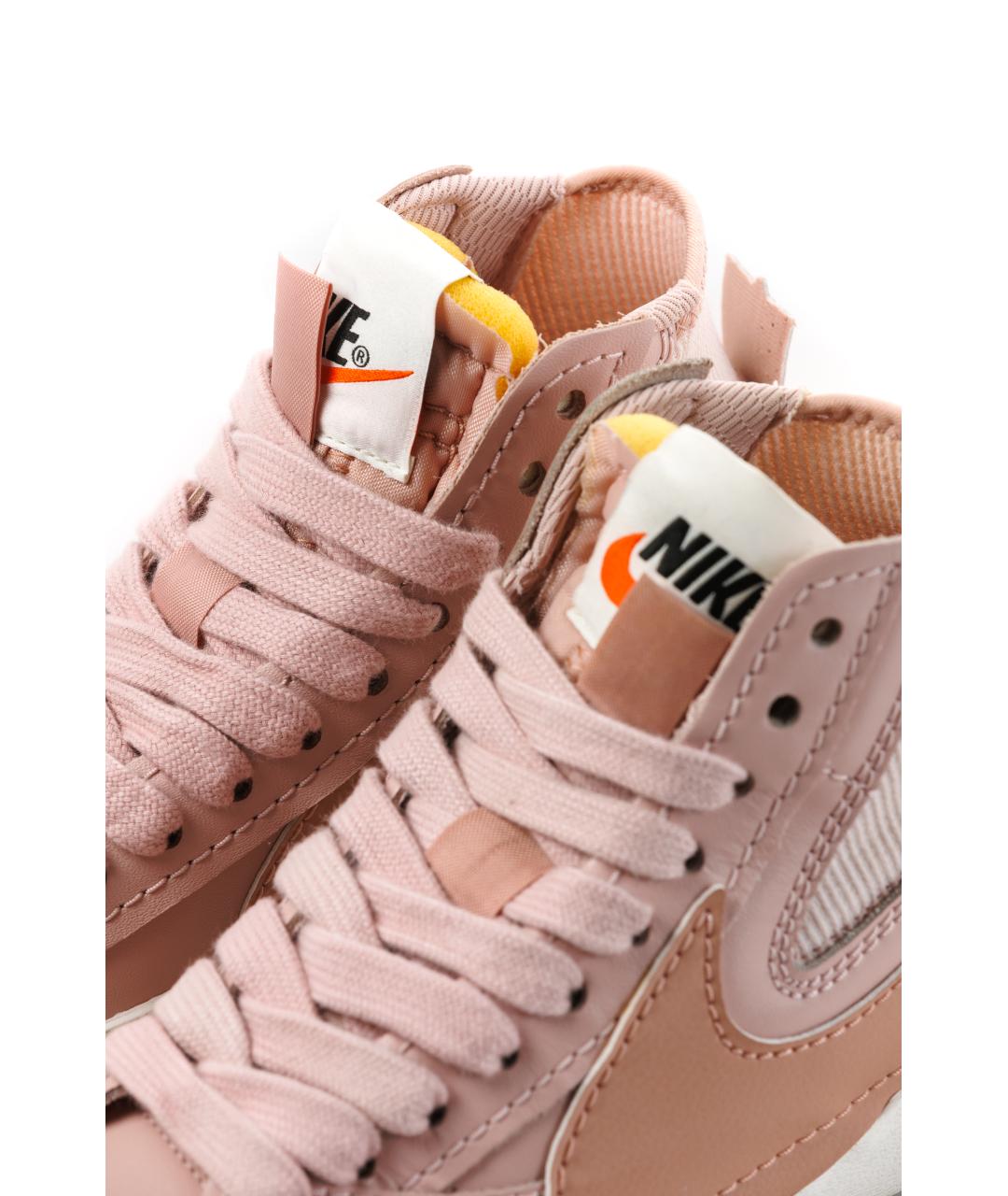 NIKE Розовые кожаные кеды, фото 4